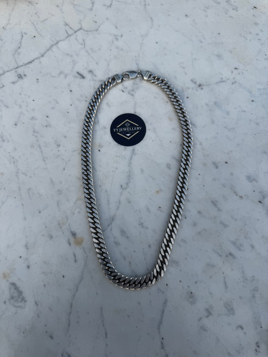 Silver Double Curb Chain