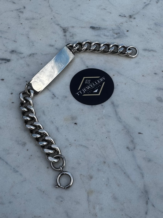 Silver ID Bracelet