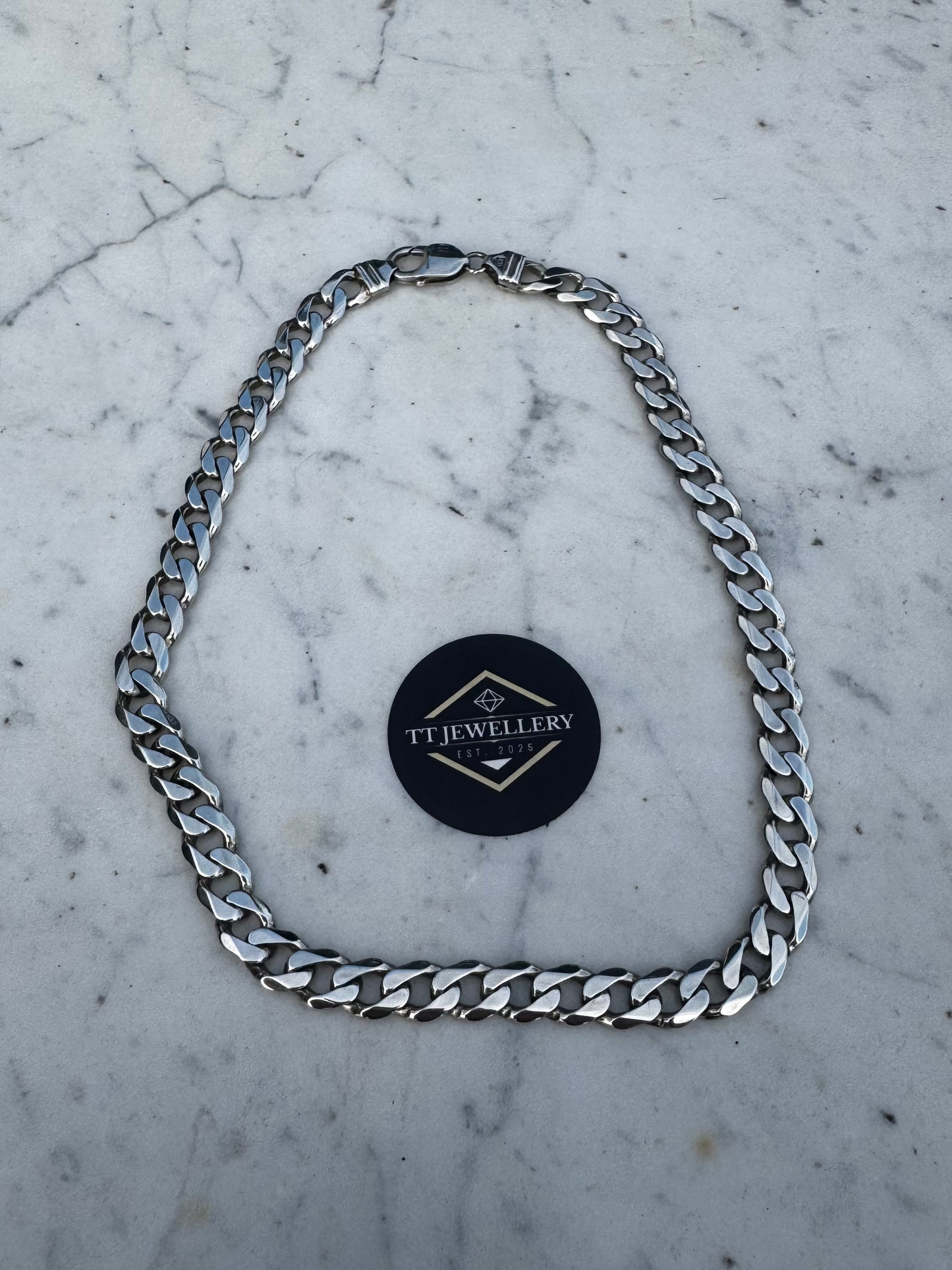 Silver Curb Chain