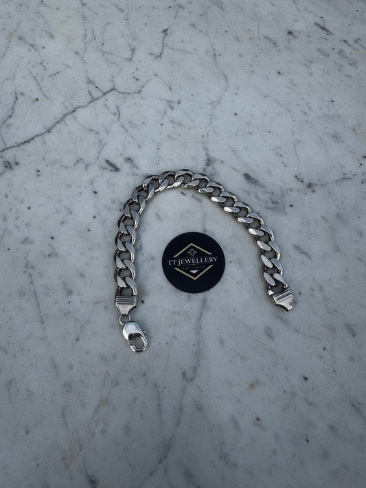 Silver Curb Bracelet